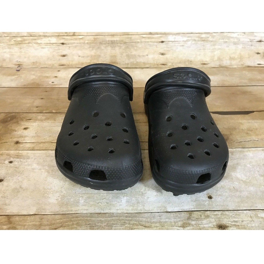Crocs Womens Clogs Shoes Black Size M